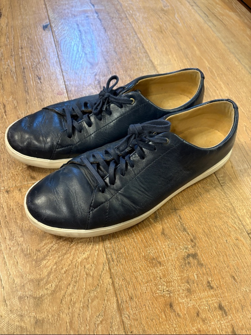 Cole Haan Men's Navy Leather Grand Crosscourt 12M